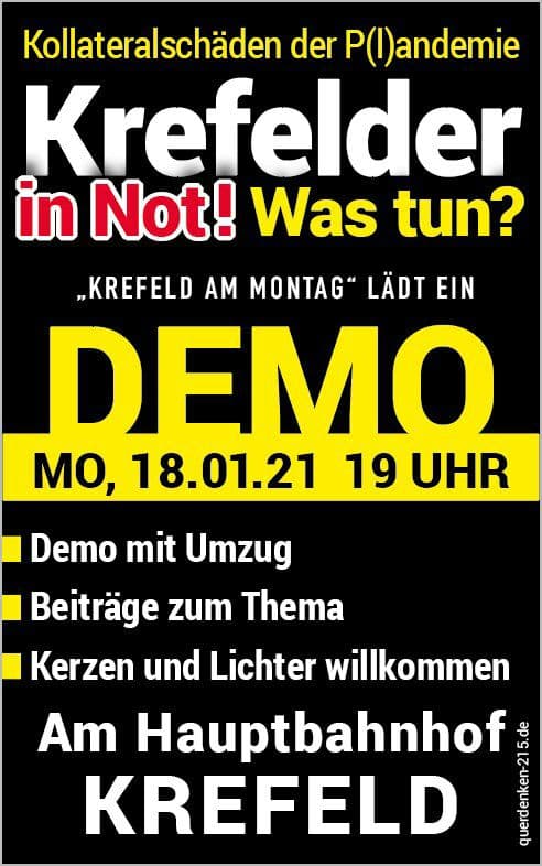 Krefelder-in-Not-Was-Tun-Demo-Montag-18-01-21-19-Uhr-Bahnhofsvorplatz-Krefeld festival-fuer-grundgesetz-menschenwuerde-querdenken-duesseldorf-dortmund-06.12.20